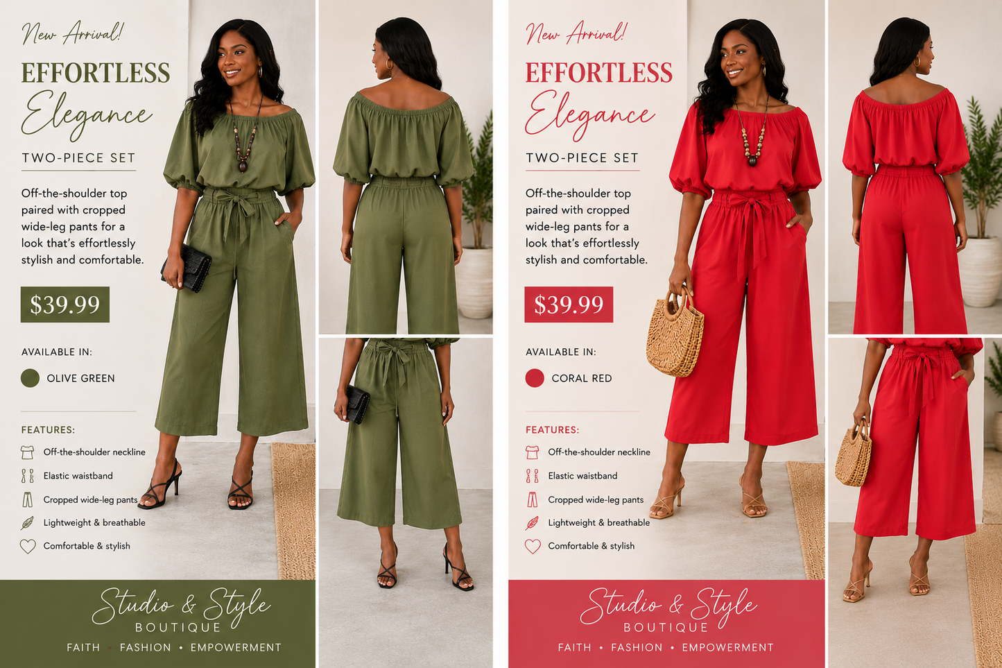 The Essence of Elegance Two Piece Set