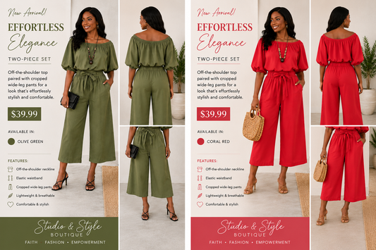 The Essence of Elegance Two Piece Set