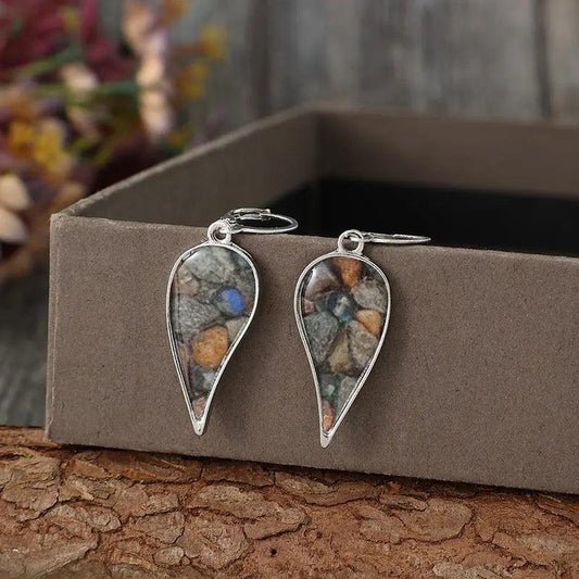 Natural Stone Dangle Earrings - M. Burks Pretty Boutique LLC.shop