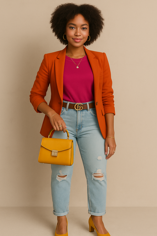 Distressed Plus Jeans Light-Wash