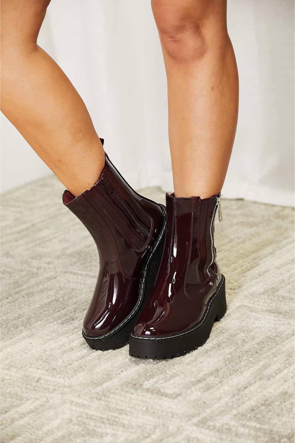 Forever Link Side Zip Platform Boots.