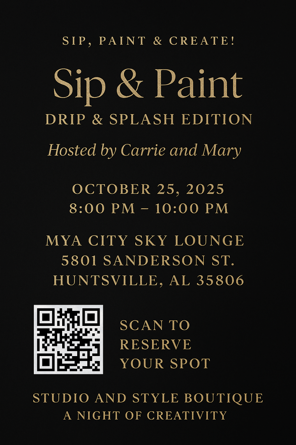Sip & Paint-Drip and Splash (Studio and Style Boutique)