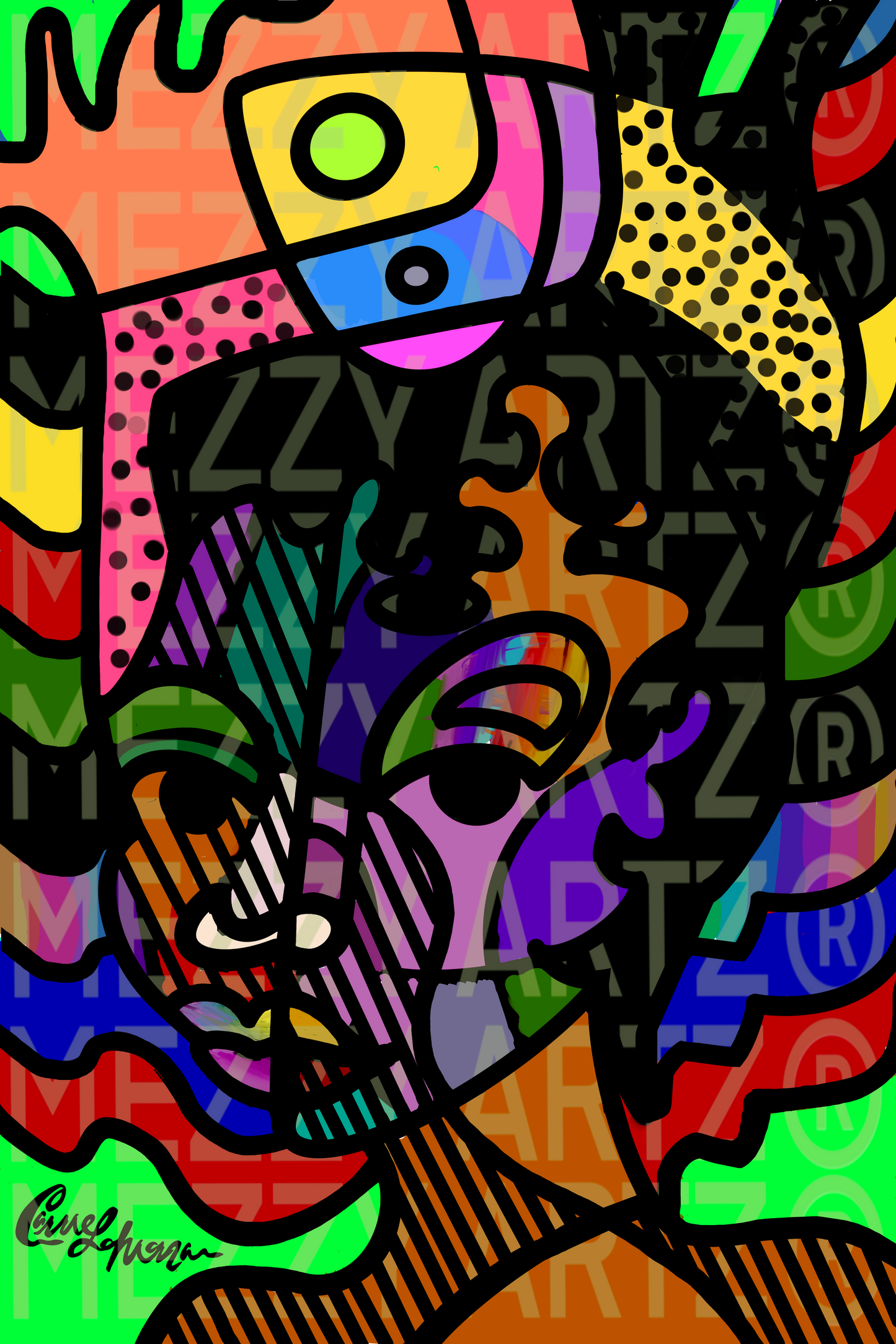 Global Queen  Artwork by Carrie Morgan(16x20)