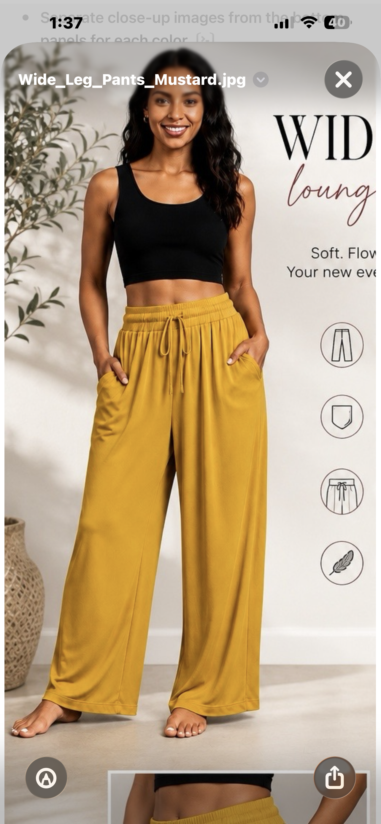 Wide Leg Lounge Pants
