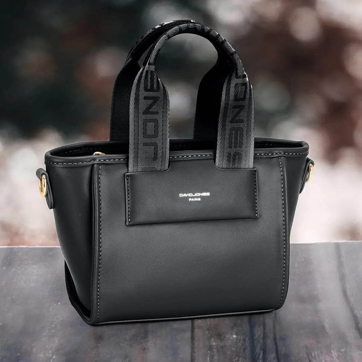 David Jones Small Handbag with Embossed Pattern Handles - M. Burks Pretty Boutique LLC.shop