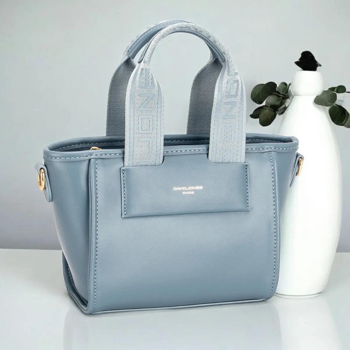 David Jones Small Handbag with Embossed Pattern Handles - M. Burks Pretty Boutique LLC.shop