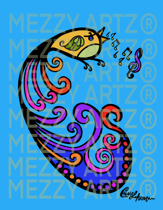 The Song Bird Artwork by Carrie Morgan ( 16x20)