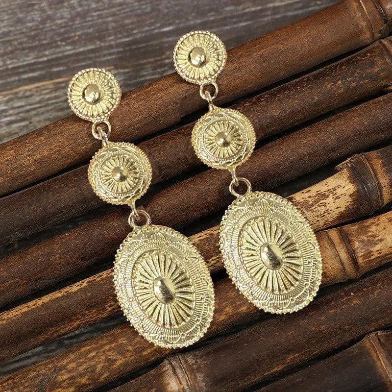 Vintage Alloy Dangle Earrings - M. Burks Pretty Boutique LLC.shop
