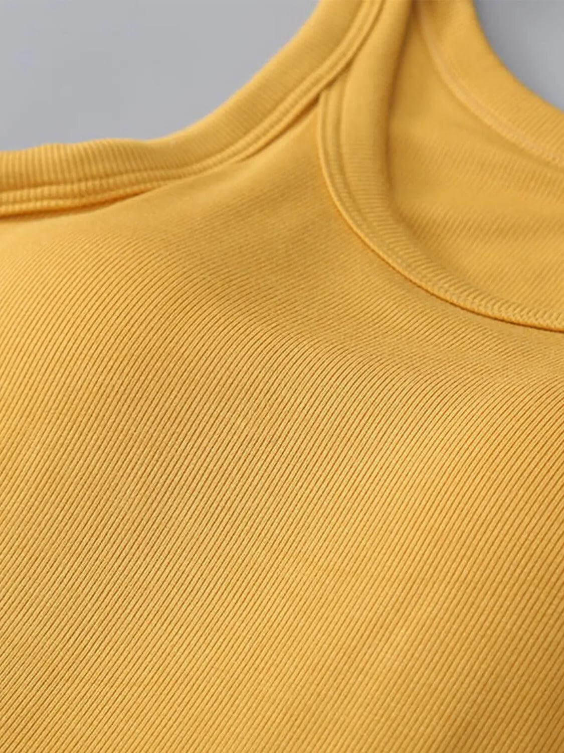 Round Neck Tank with Bra - M. Burks Pretty Boutique LLC.shop