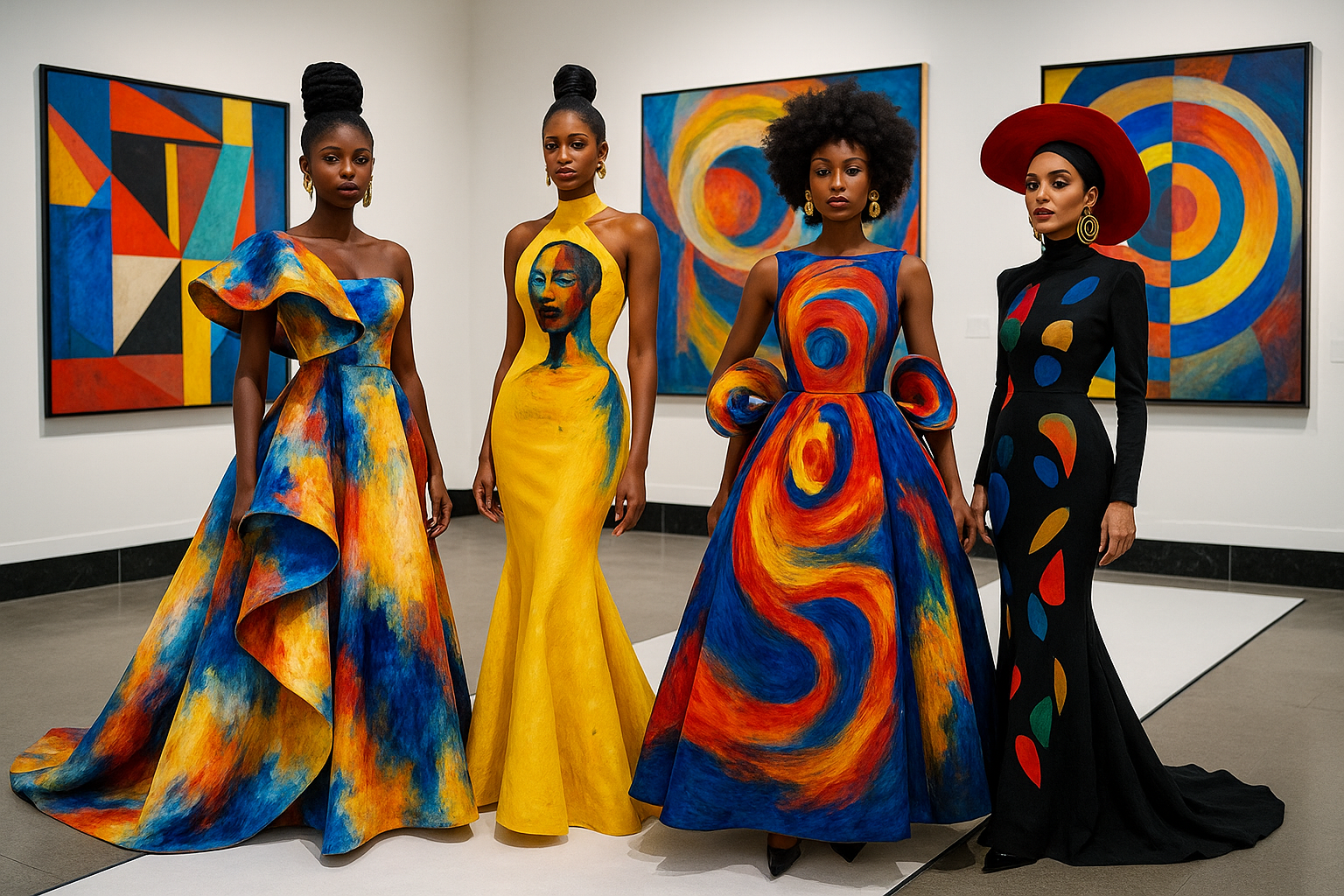 Fashion meets art black women