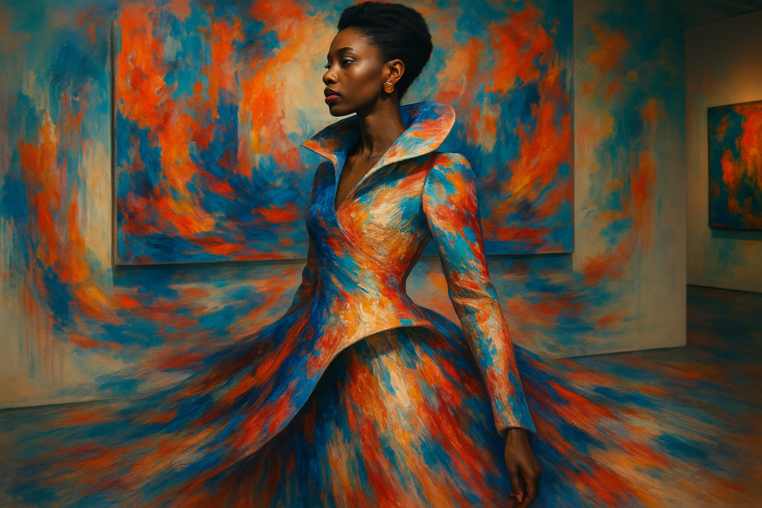 Where fashion meets art black woman